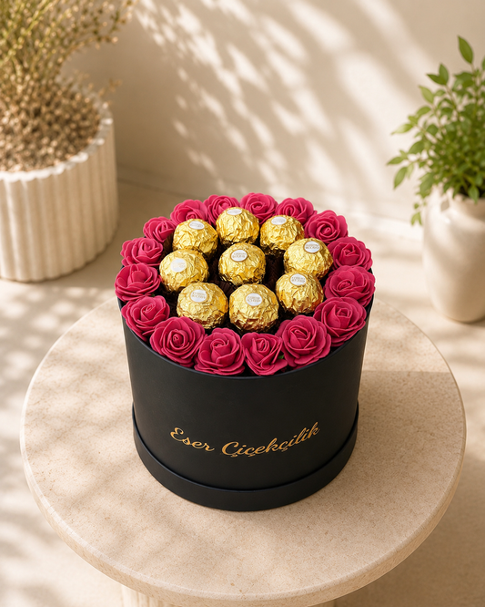 Red Rose & Rocher Box