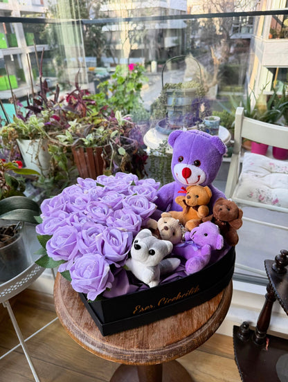 Siyah Kutuda Purple Dream Aranjmanı