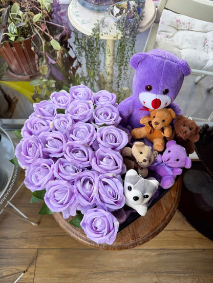 Siyah Kutuda Purple Dream Aranjmanı