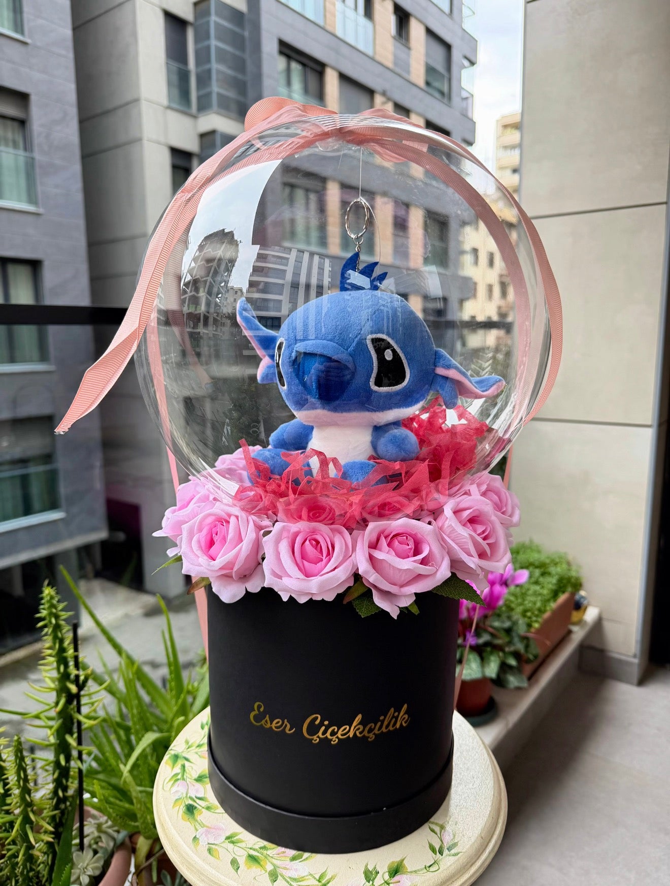 Stitch Pink Rose Box