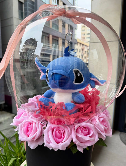 Stitch Pink Rose Box