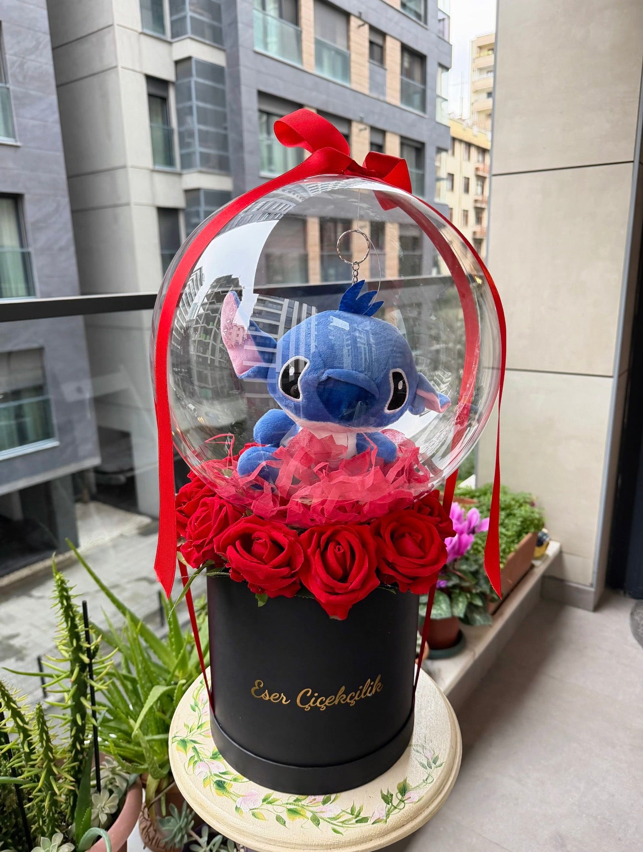 Stitch Red Rose Box