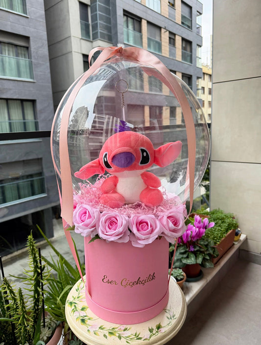 Angel Rose Box - Pembe Kutuda