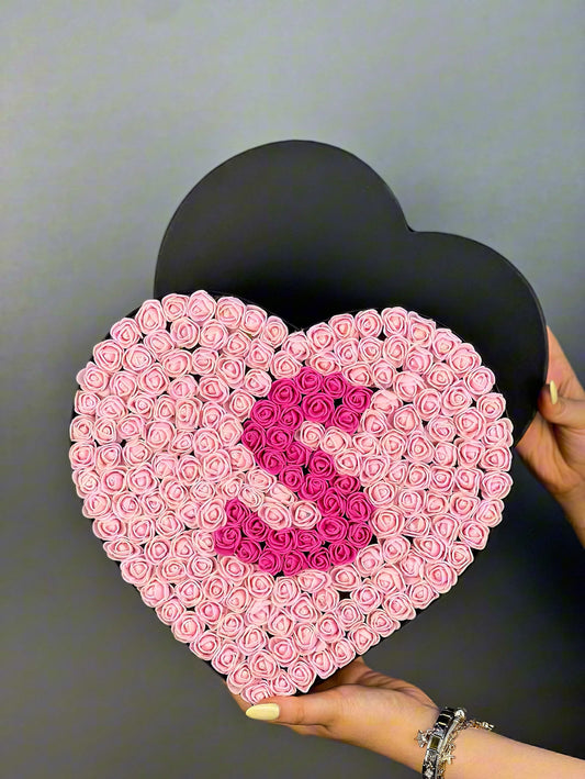 Sweetheart (Classic) - Siyah Kutuda Pembe - Fuşya Harf Tasarım